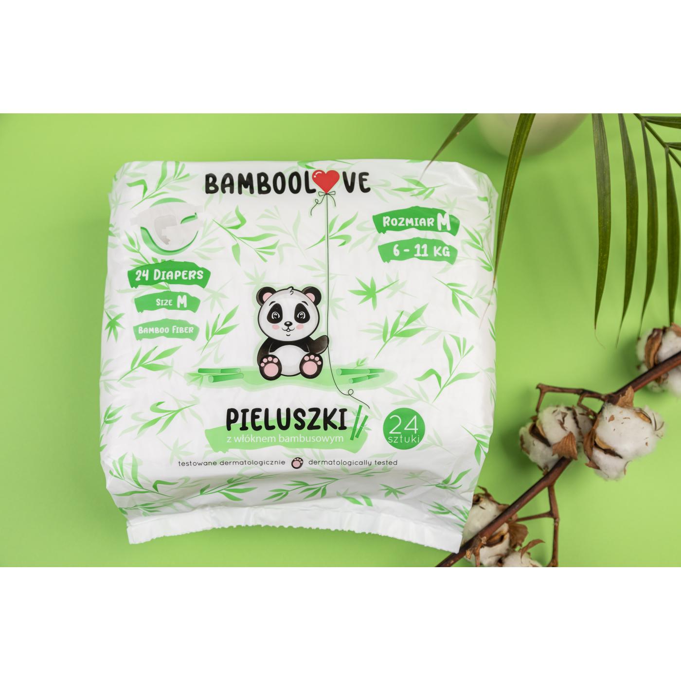 Pieluszki jednorazowe bambusowe M, BambooLove