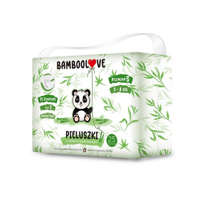 Pieluszki jednorazowe bambusowe S, BambooLove