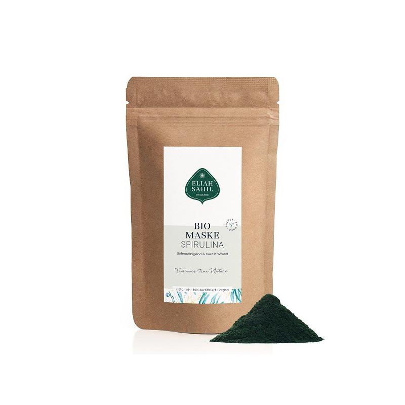 Maska organiczna ze Spiruliną, głęboko oczyszczająca, uzupełnienie, Zero Waste, 250 g, Eliah Sahil