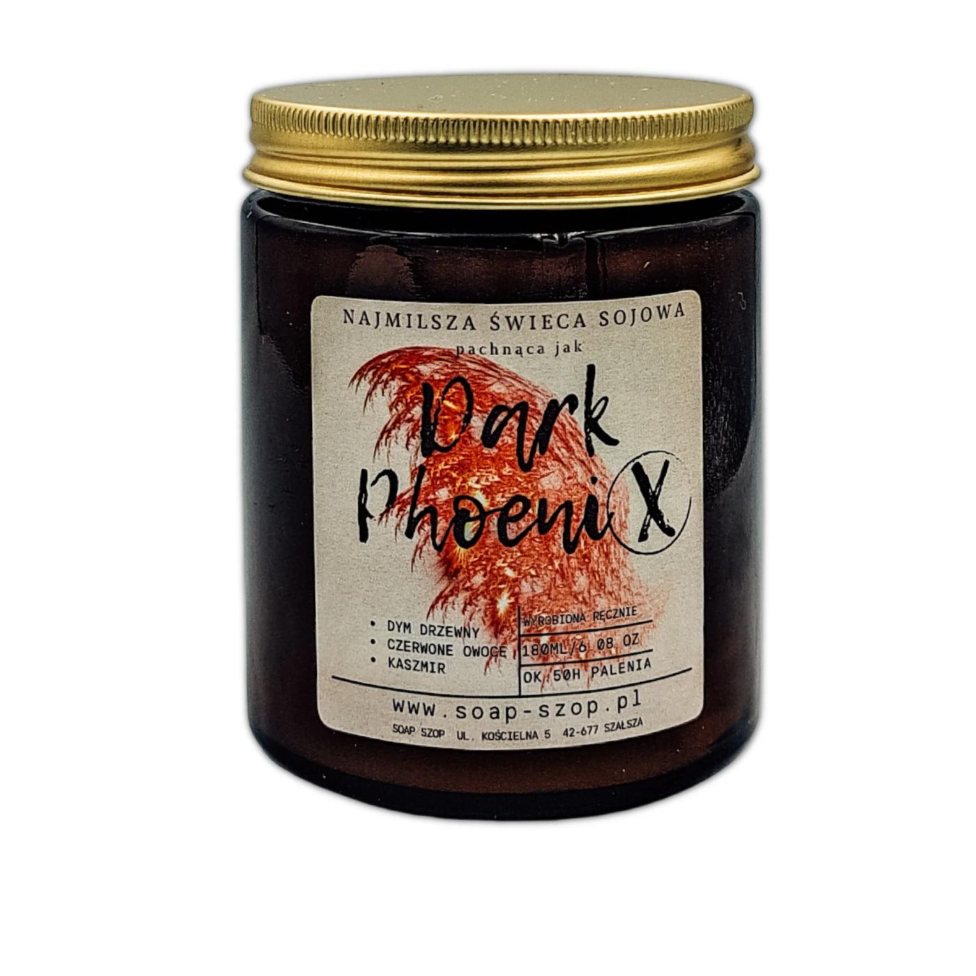 Świeca sojowa DARK PHOENIX (180g), Soap Szop