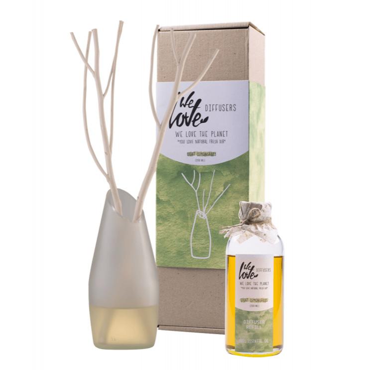 Dyfuzor zapachowy, LIGHT LEMONGRASS, WYSOKA JAKOŚĆ olejków eterycznych, 200ml, We Love the Planet